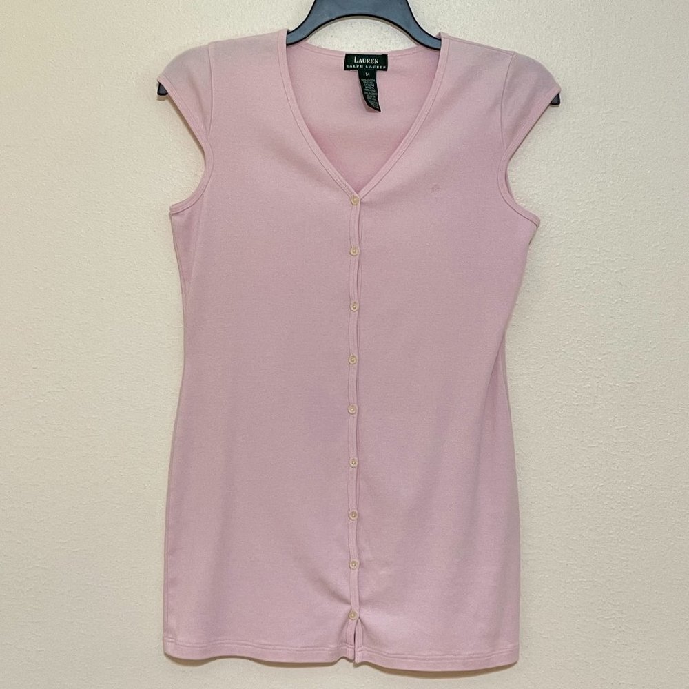Lauren Ralph Lauren Sleeveless Cotton Dress Short Size Medium
